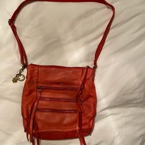 Lucky Brand Pink Leather Cross Body Bag